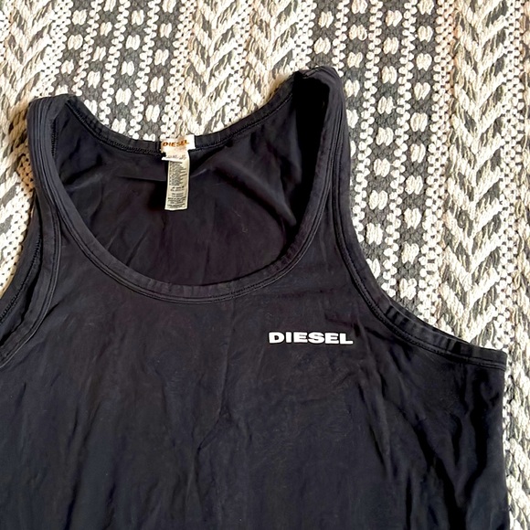 DIESEL Tank Top For Men Black Size M - Picture 2 of 5